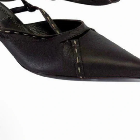 Fendi Black Leather Women's Shoes - Picture 2 of 9